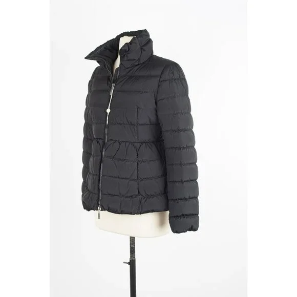 Moncler Neva Stretch Padded Down Jacket Black SZ 1/Small